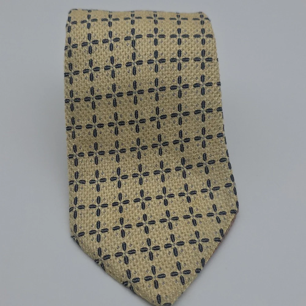 VINTAGE Marie Claire Pour Lui Geometric Pattern Silk Men's Neck Tie